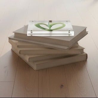 Acrylic Block Drippy Heart Painting