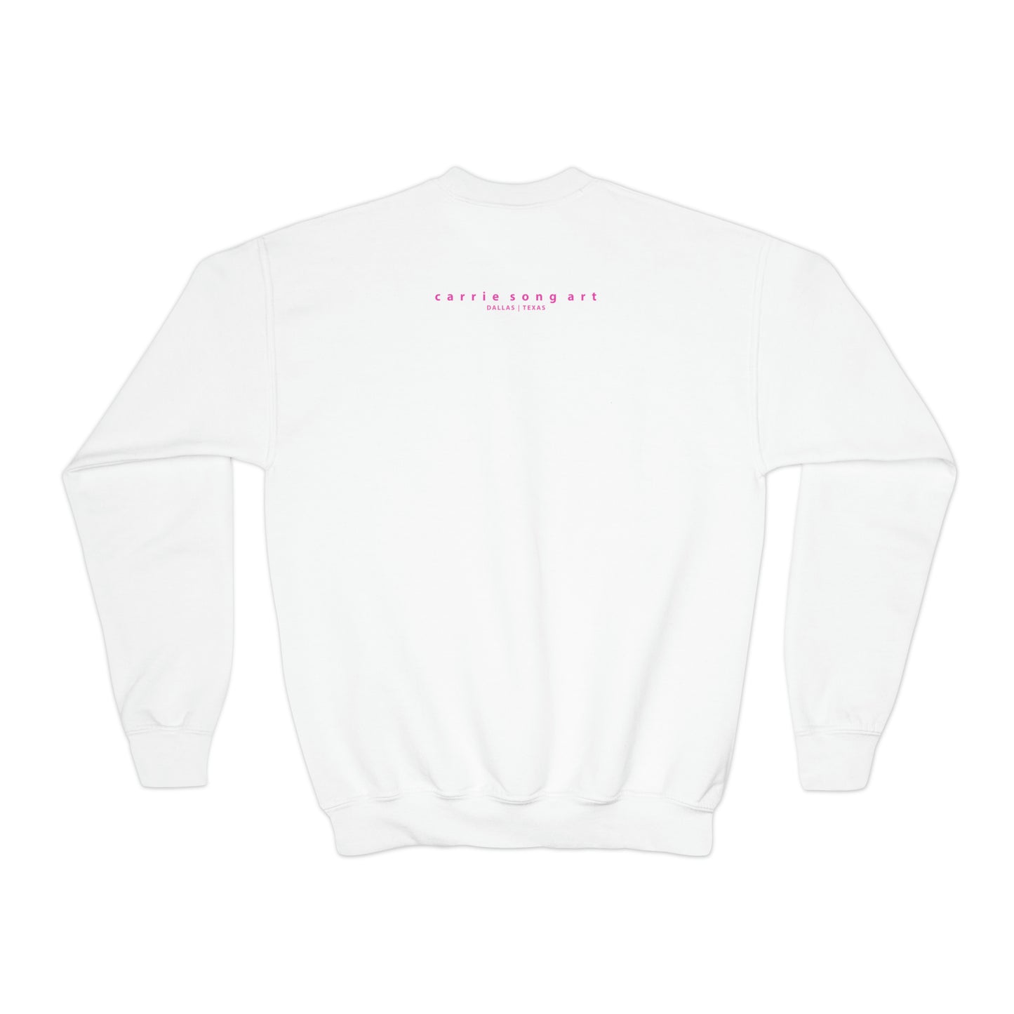 Carrie Song Art Signature Heart Youth Sweatshirt