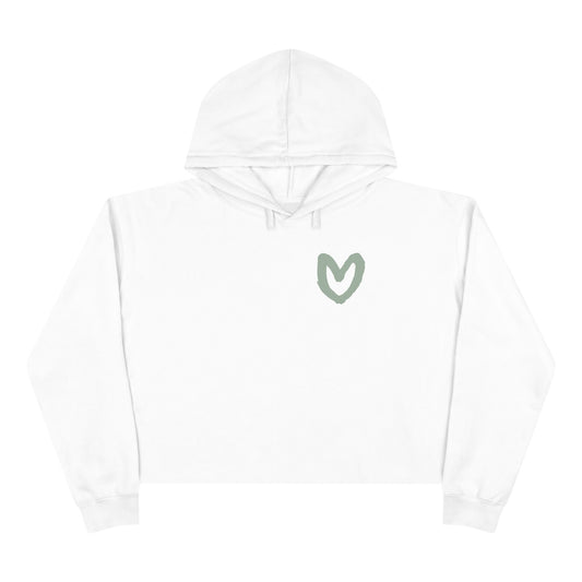Carrie Song Art Signature Heart Crop Hoodie
