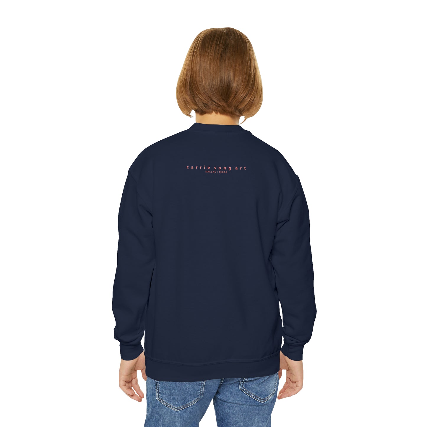 Carrie Song Art Signature Heart Youth Sweatshirt