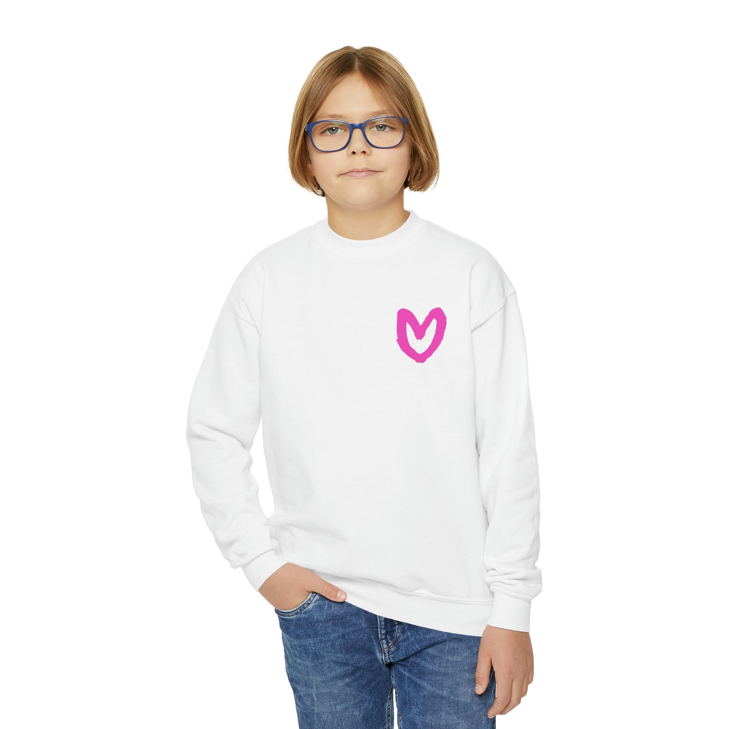 Carrie Song Art Signature Heart Youth Sweatshirt