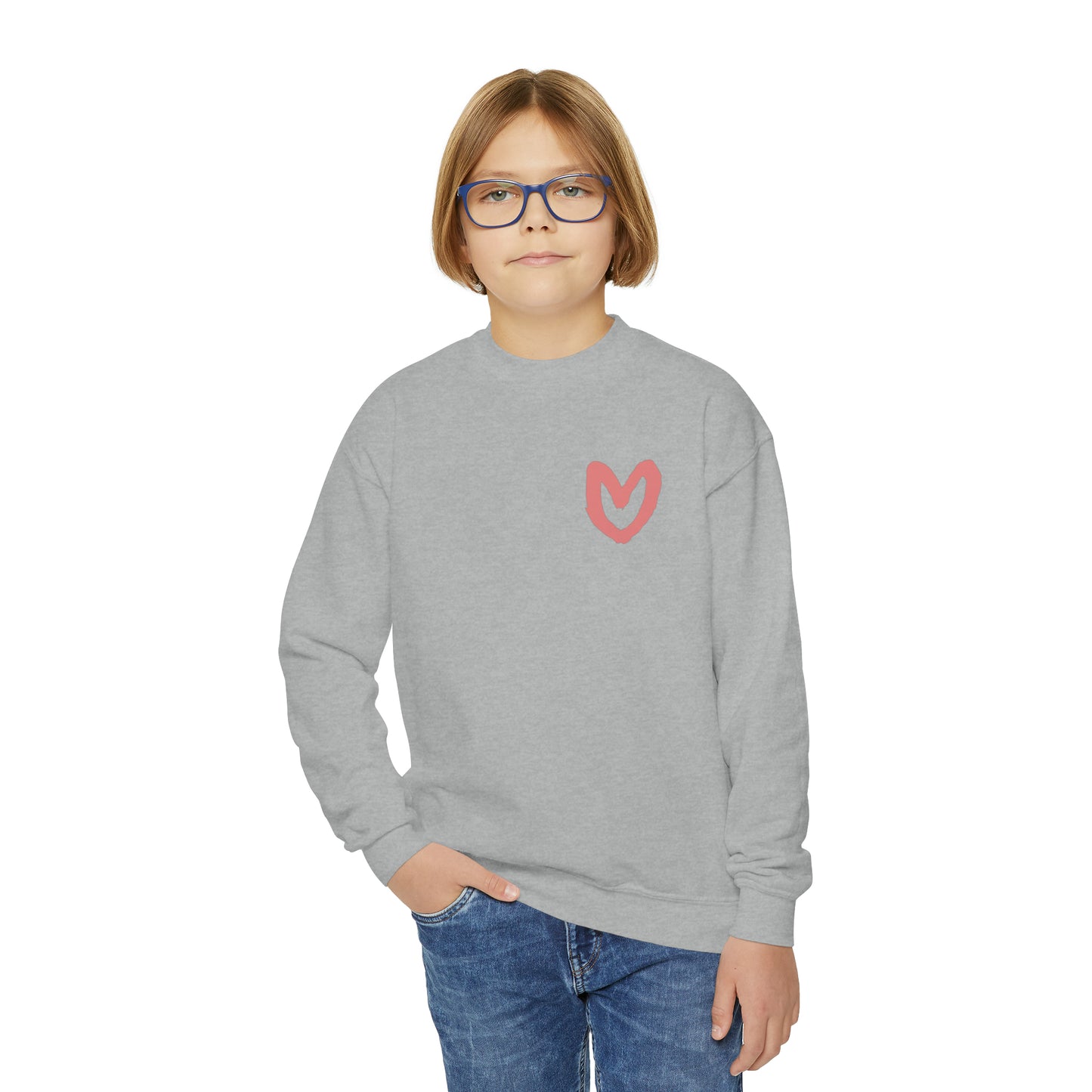 Carrie Song Art Signature Heart Youth Sweatshirt