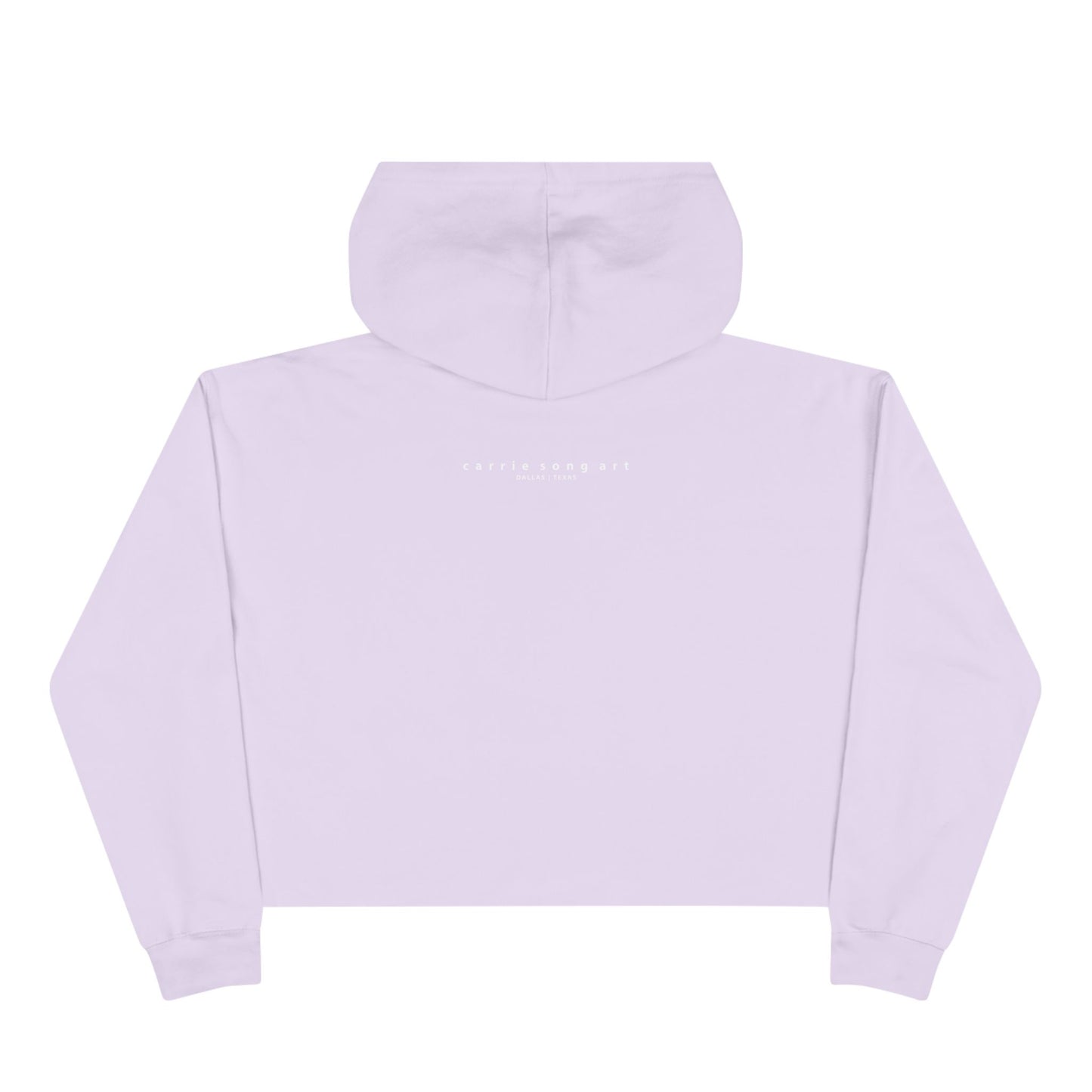 Carrie Song Art Signature Heart Crop Hoodie