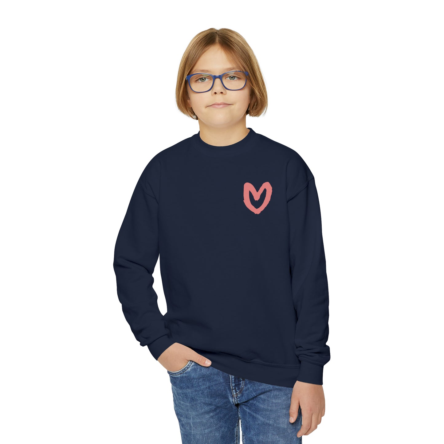 Carrie Song Art Signature Heart Youth Sweatshirt