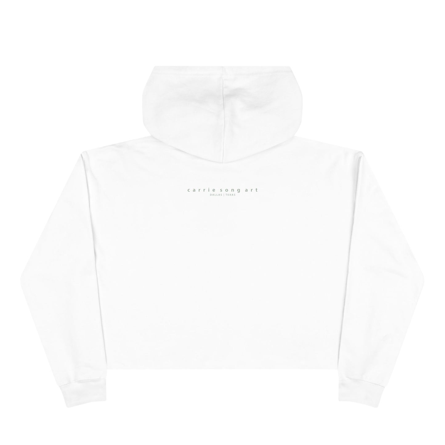 Carrie Song Art Signature Heart Crop Hoodie