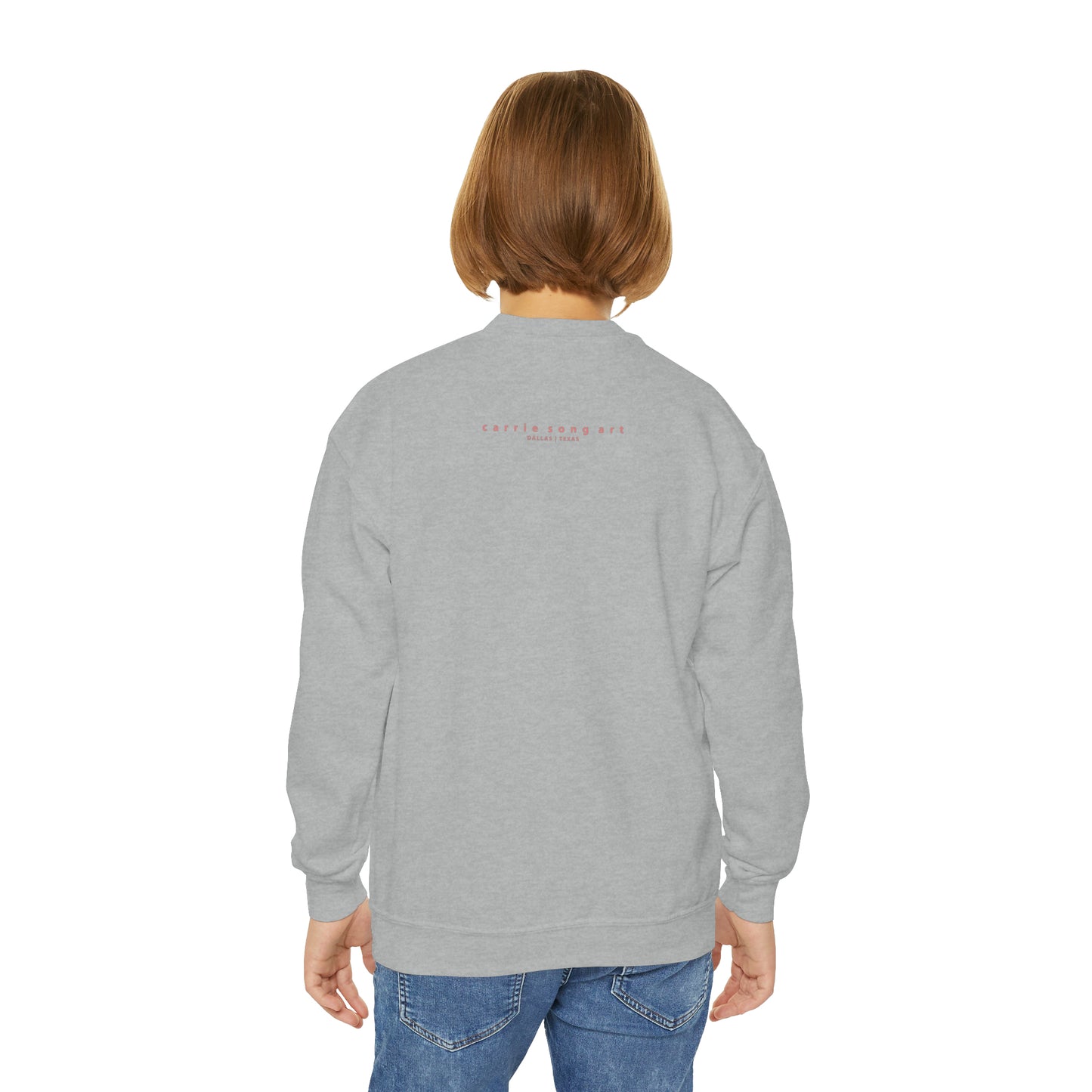 Carrie Song Art Signature Heart Youth Sweatshirt