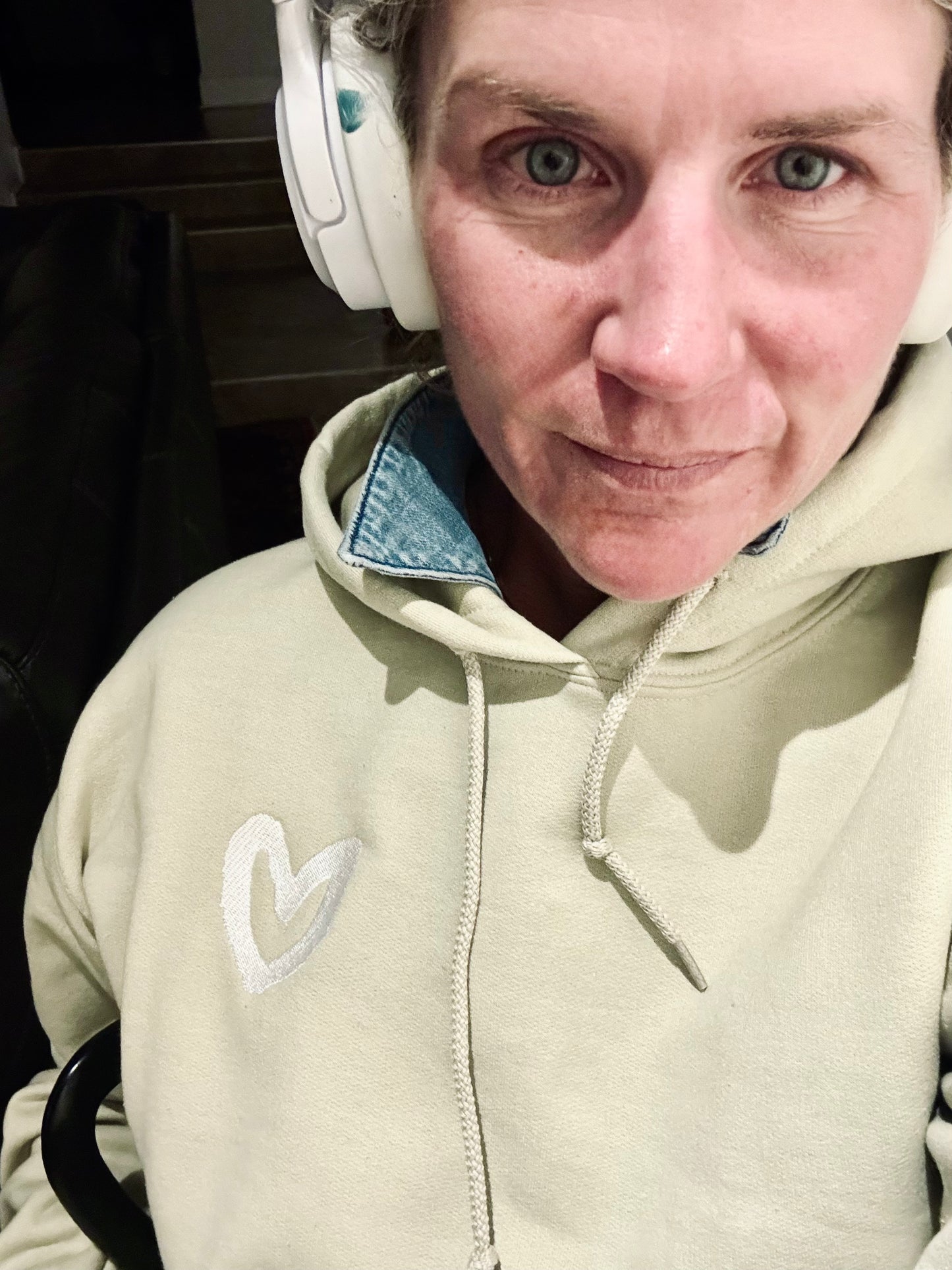 Carrie Song Signature Heart Embroidered Hoodie