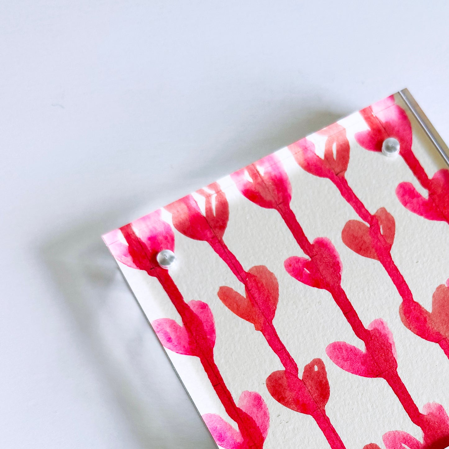 Static Energy - Acrylic Heart Block Painting