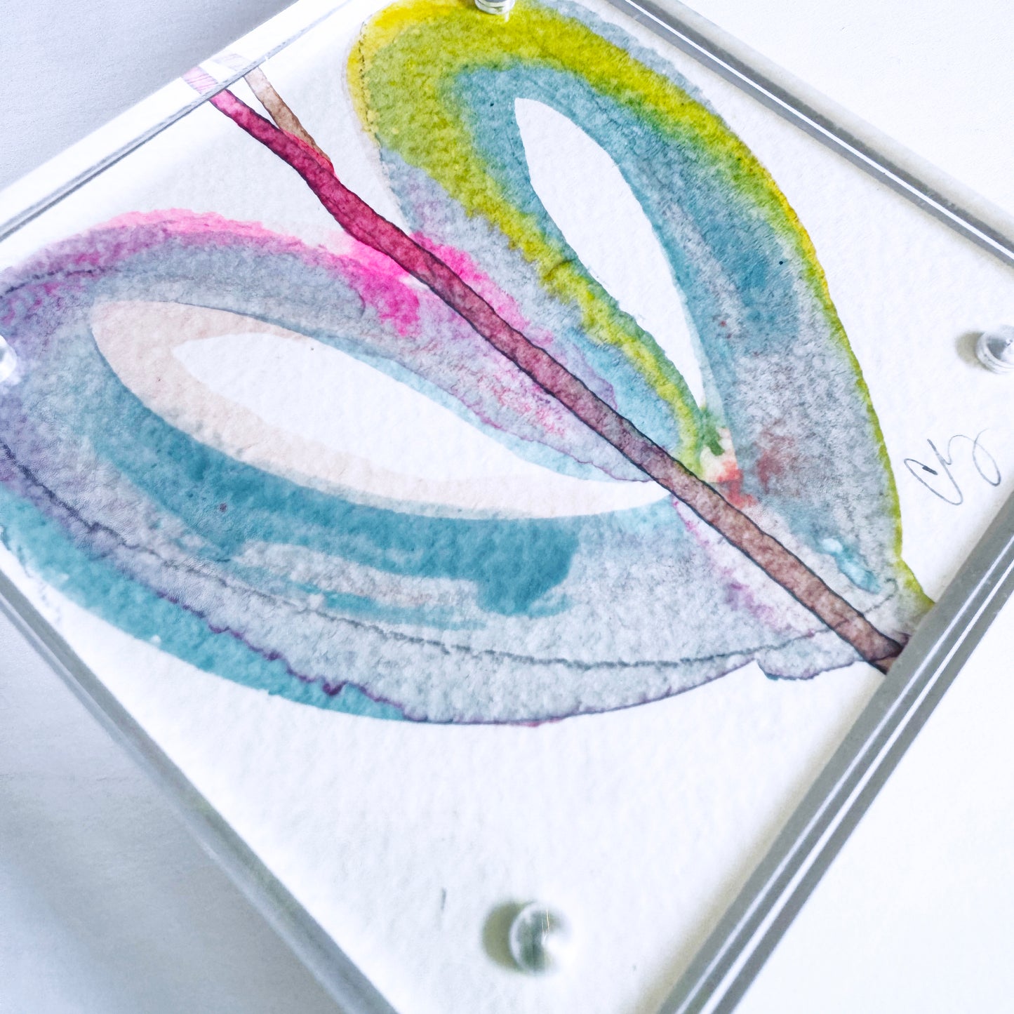 Fast Heart - Acrylic Heart Block Painting