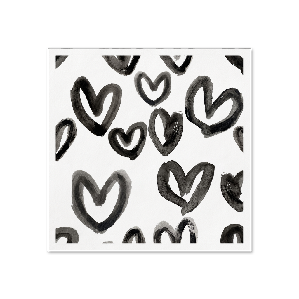 Carrie Song Art Signature Heart Paper Napkins (pack of 50)