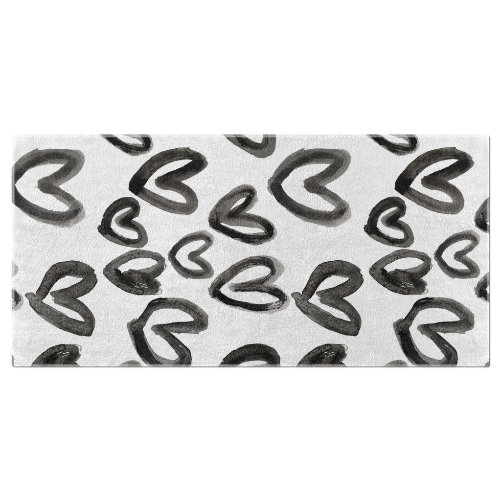 Carrie Song Hearts Beach Towel