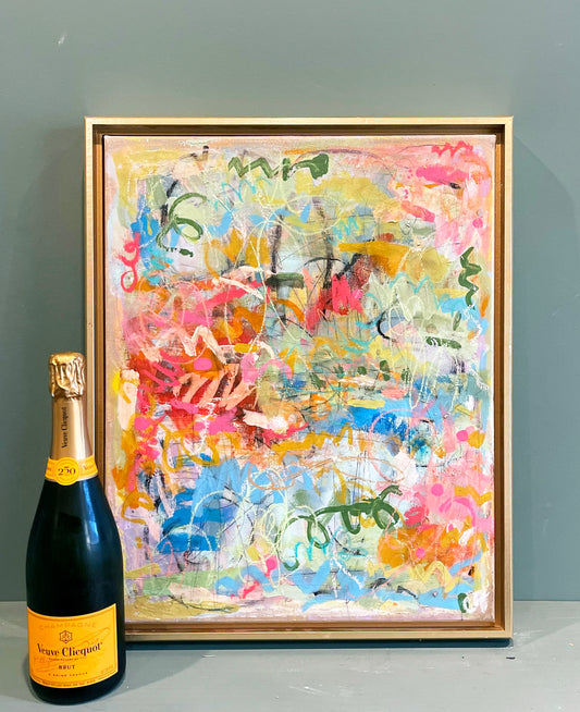 Fun Fete I Abstract Painting Framed