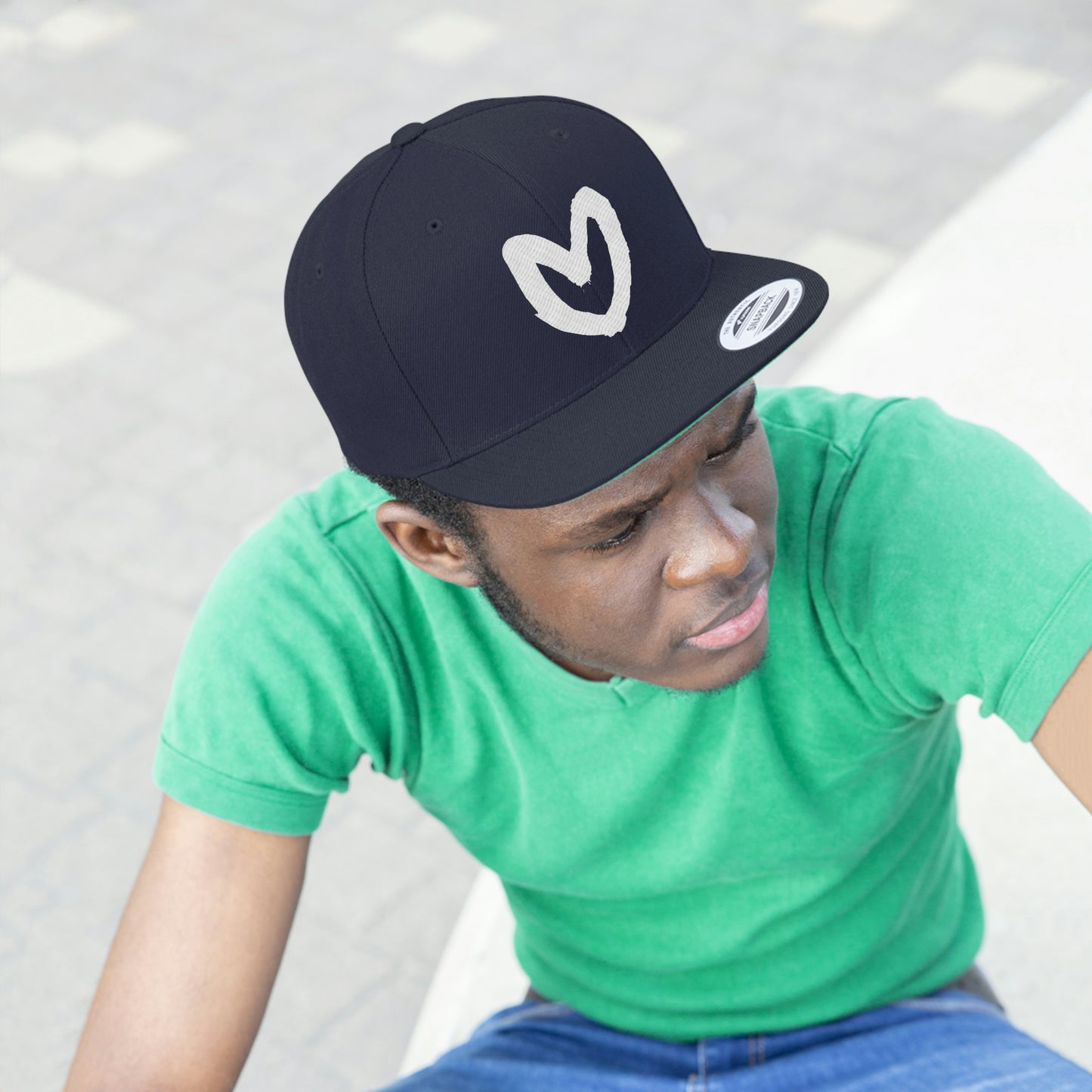 Signature Heart Flat Bill Hat