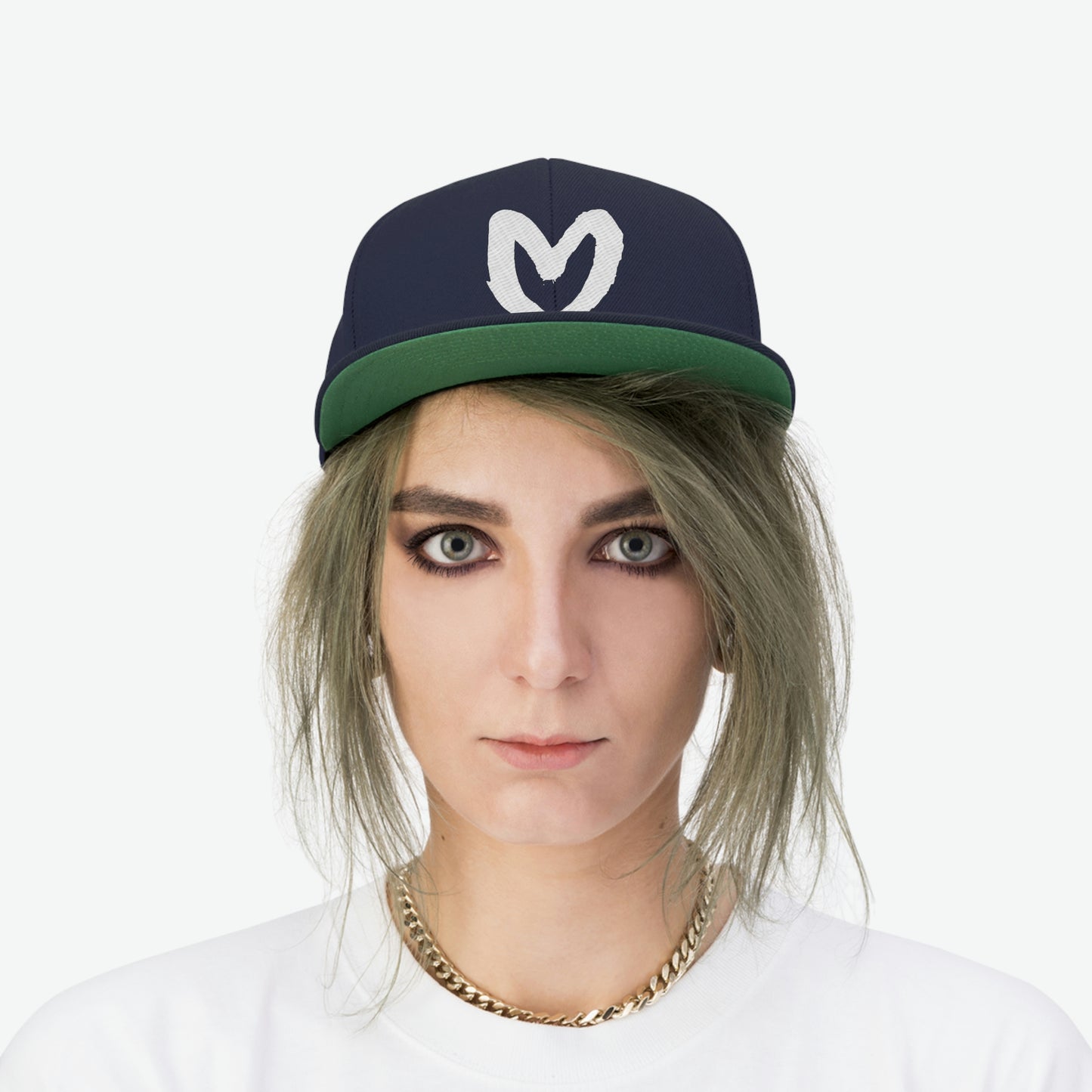 Signature Heart Flat Bill Hat