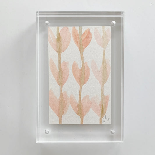 Acrylic Block Hearts Painting