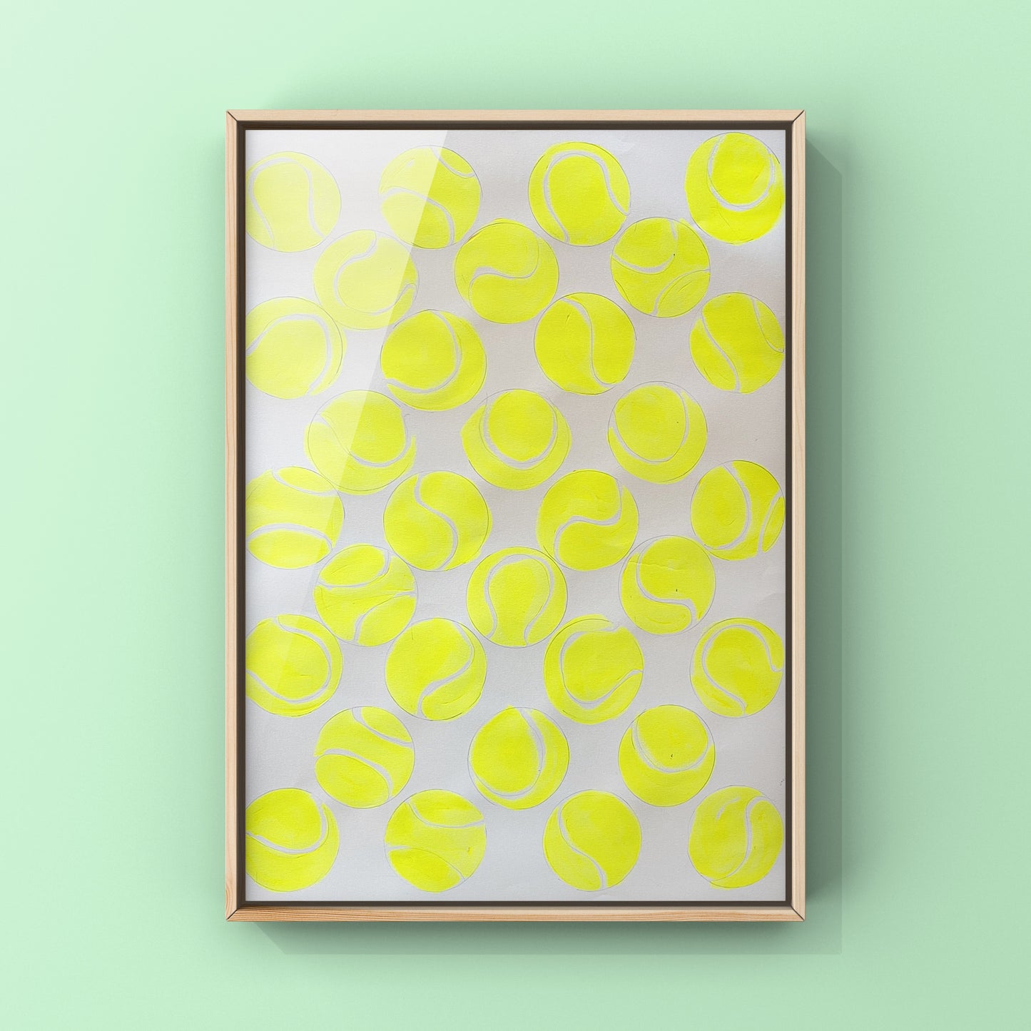 Original Tennis Balls Painting