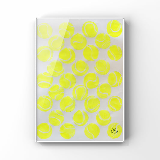 Original Tennis Balls Painting