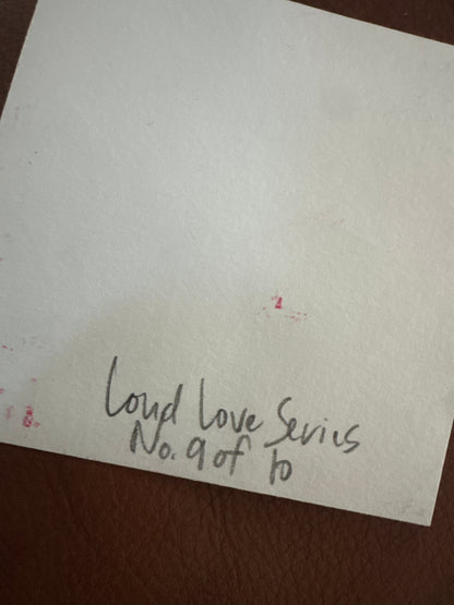 Acrylic Block Heart Painting: Loud Love (No. 9 of 10)