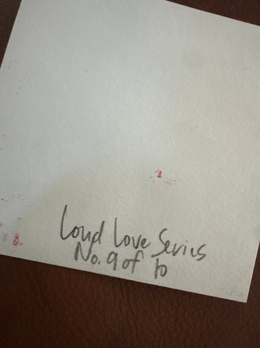 Acrylic Block Heart Painting: Loud Love (No. 9 of 10)