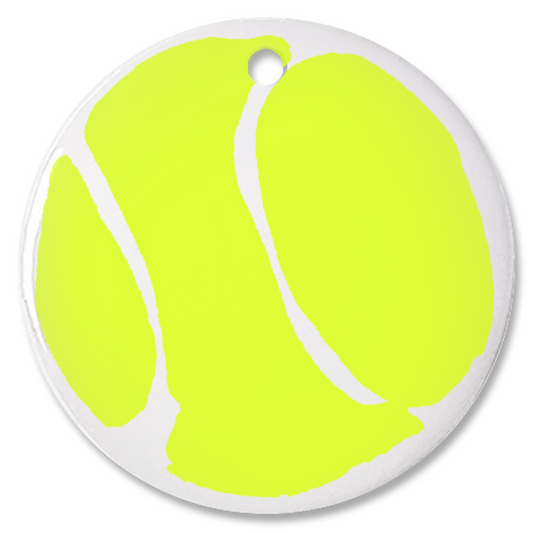 Carrie Song Tennis Ball Porcelain Ornament