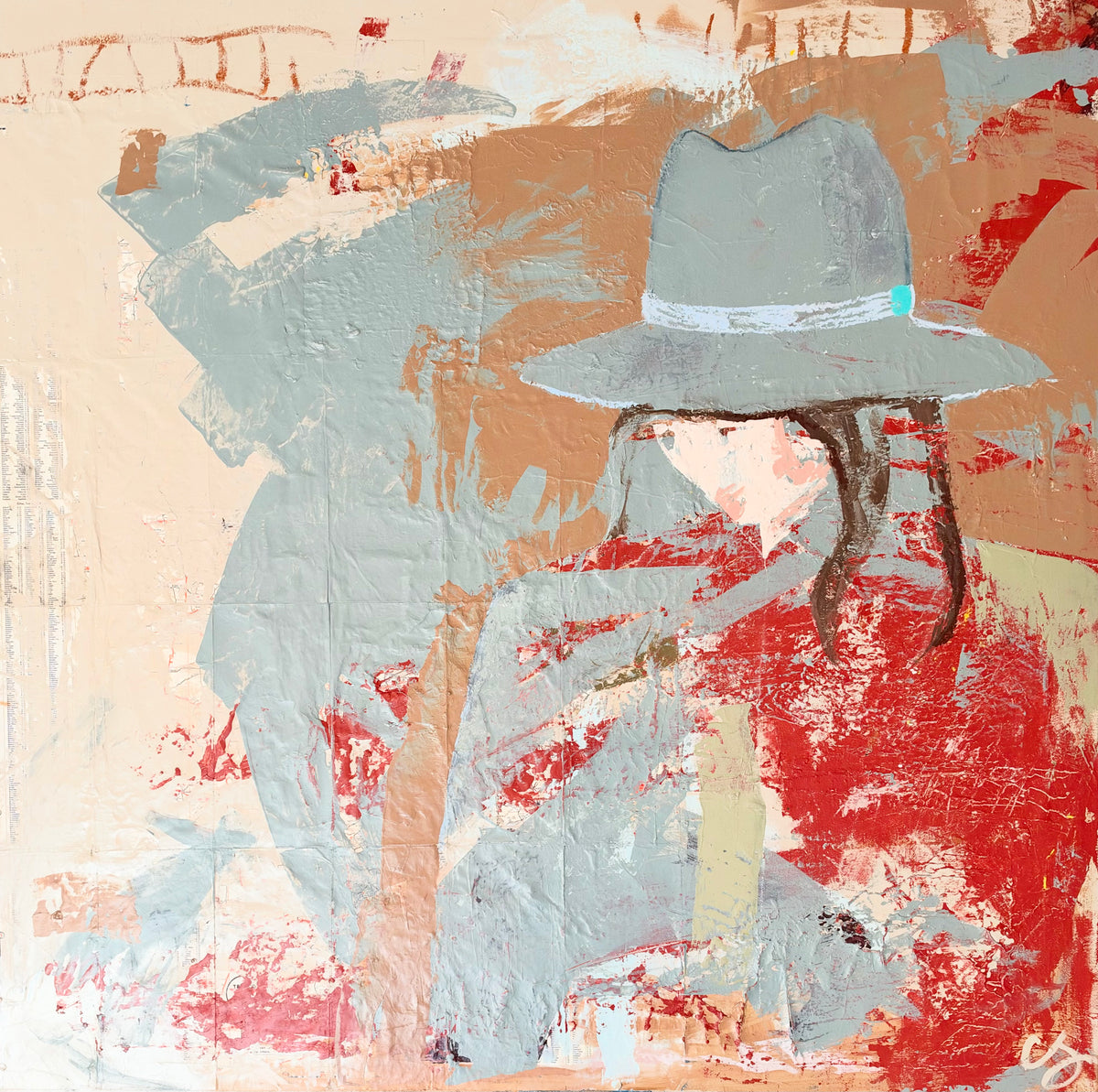 Hattie | Original Mixed Media Painting