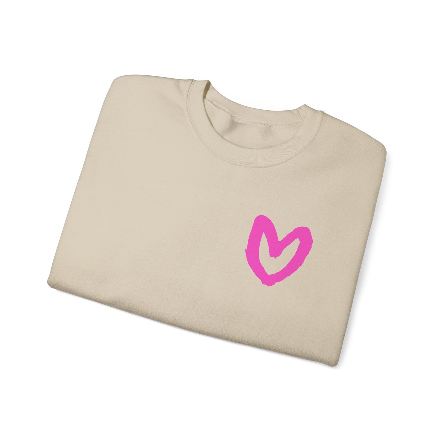 Carrie Song Art Signature Heart Unisex Crewneck Sweatshirt
