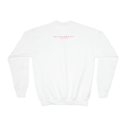 Carrie Song Art Signature Heart Youth Sweatshirt