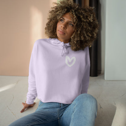 Carrie Song Art Signature Heart Crop Hoodie