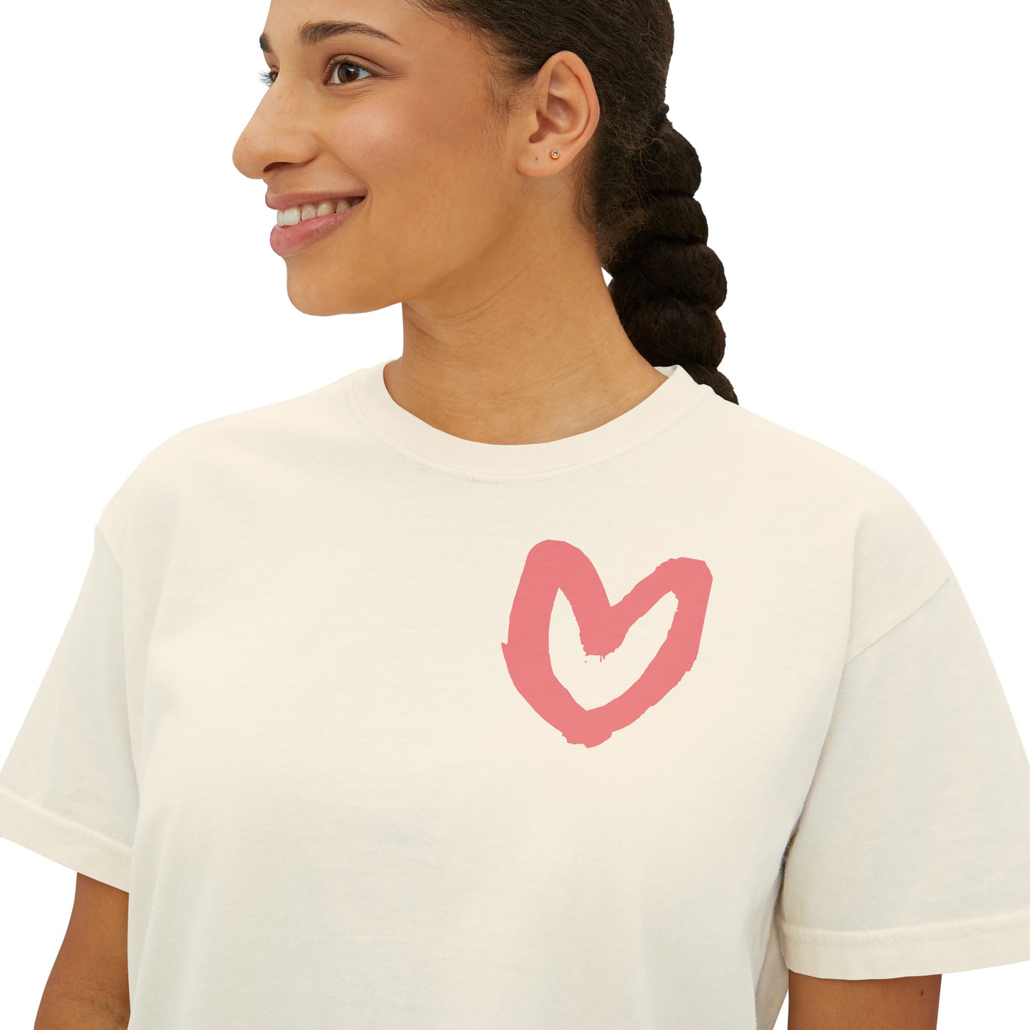 Carrie Song Signature Heart Boxy Tee