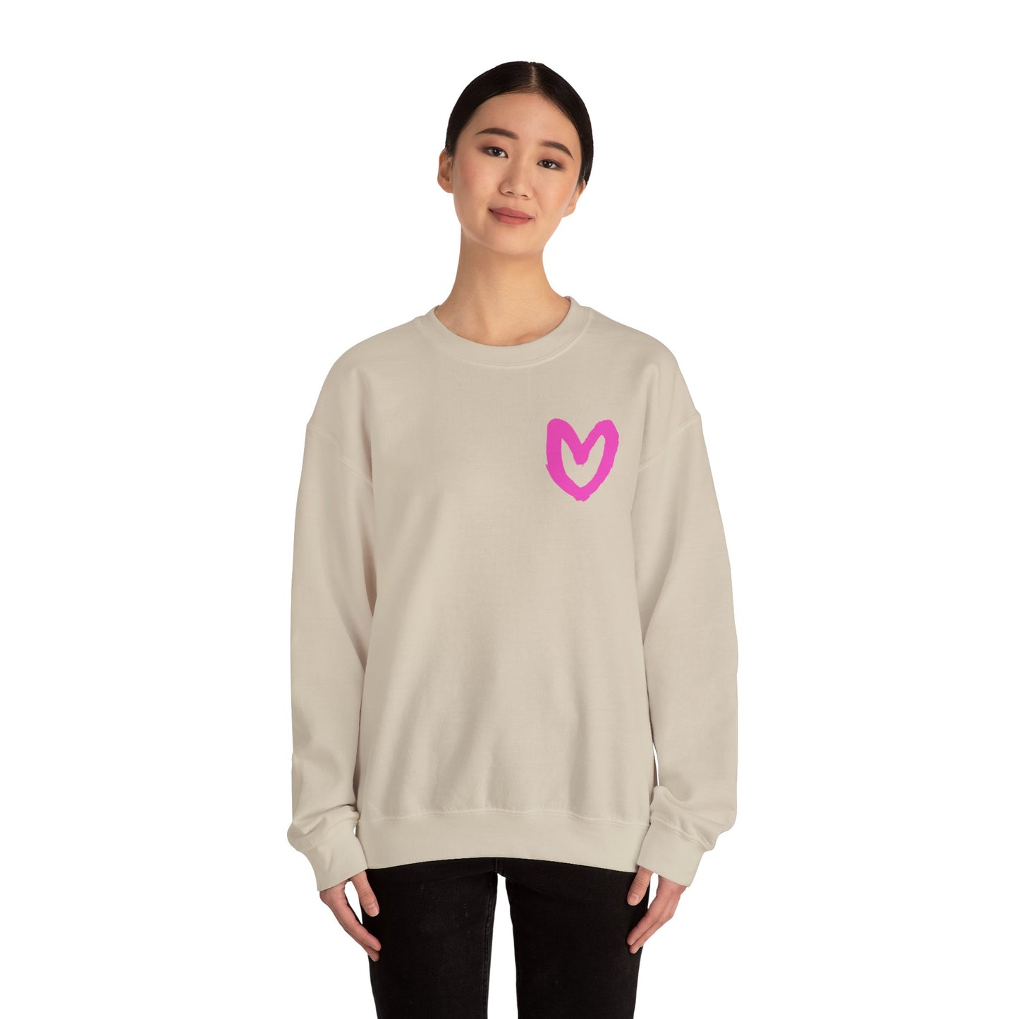 Carrie Song Art Signature Heart Unisex Crewneck Sweatshirt