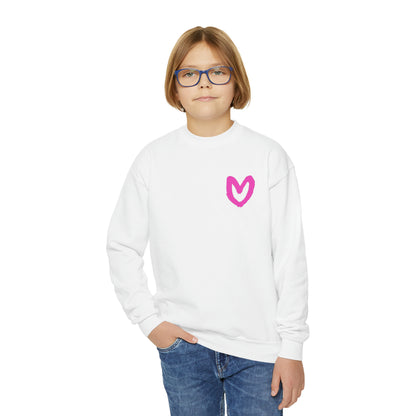 Carrie Song Art Signature Heart Youth Sweatshirt