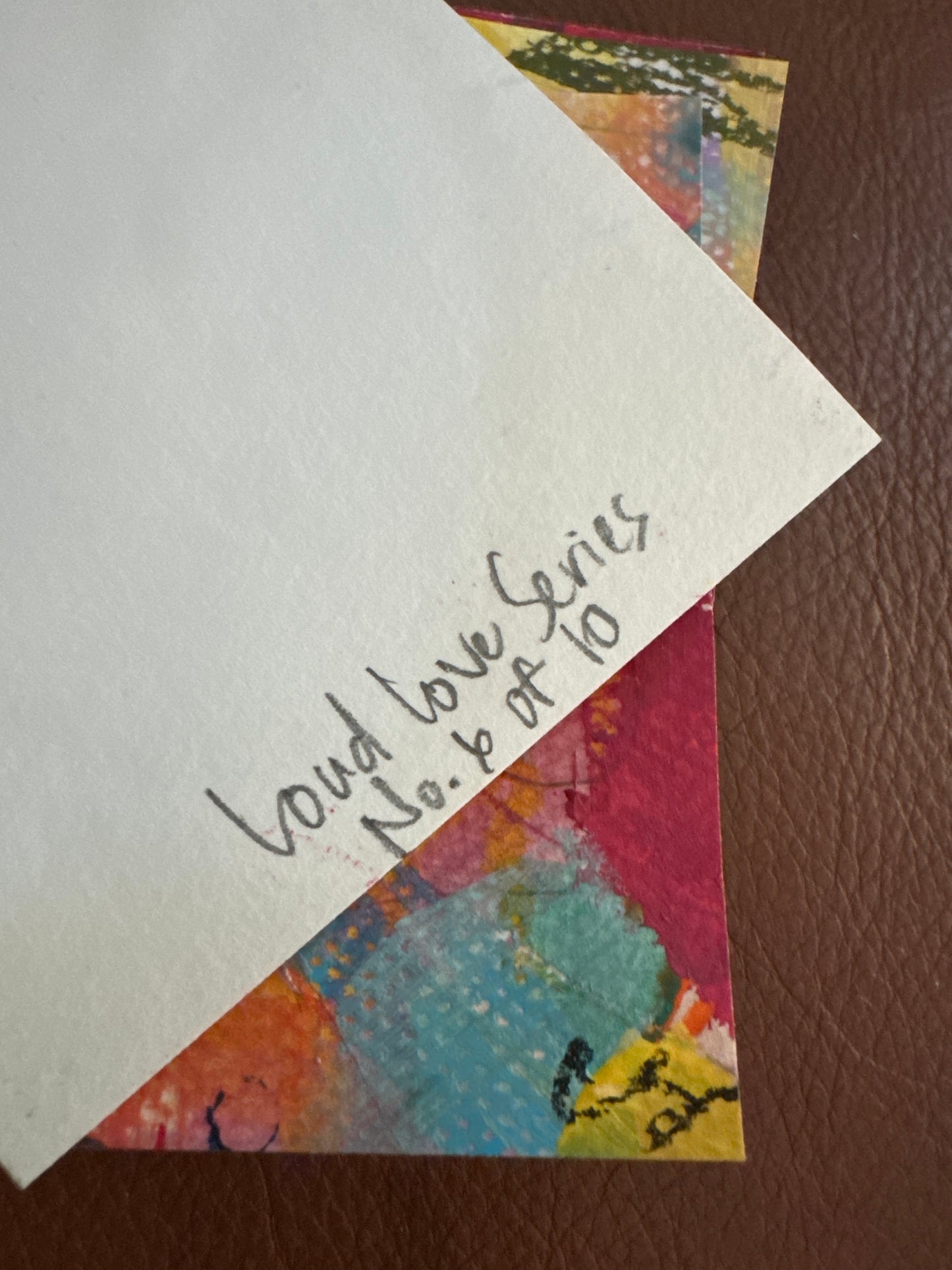 Acrylic Block Heart Painting: Loud Love (No. 6 of 10)