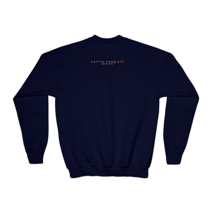 Carrie Song Art Signature Heart Youth Sweatshirt