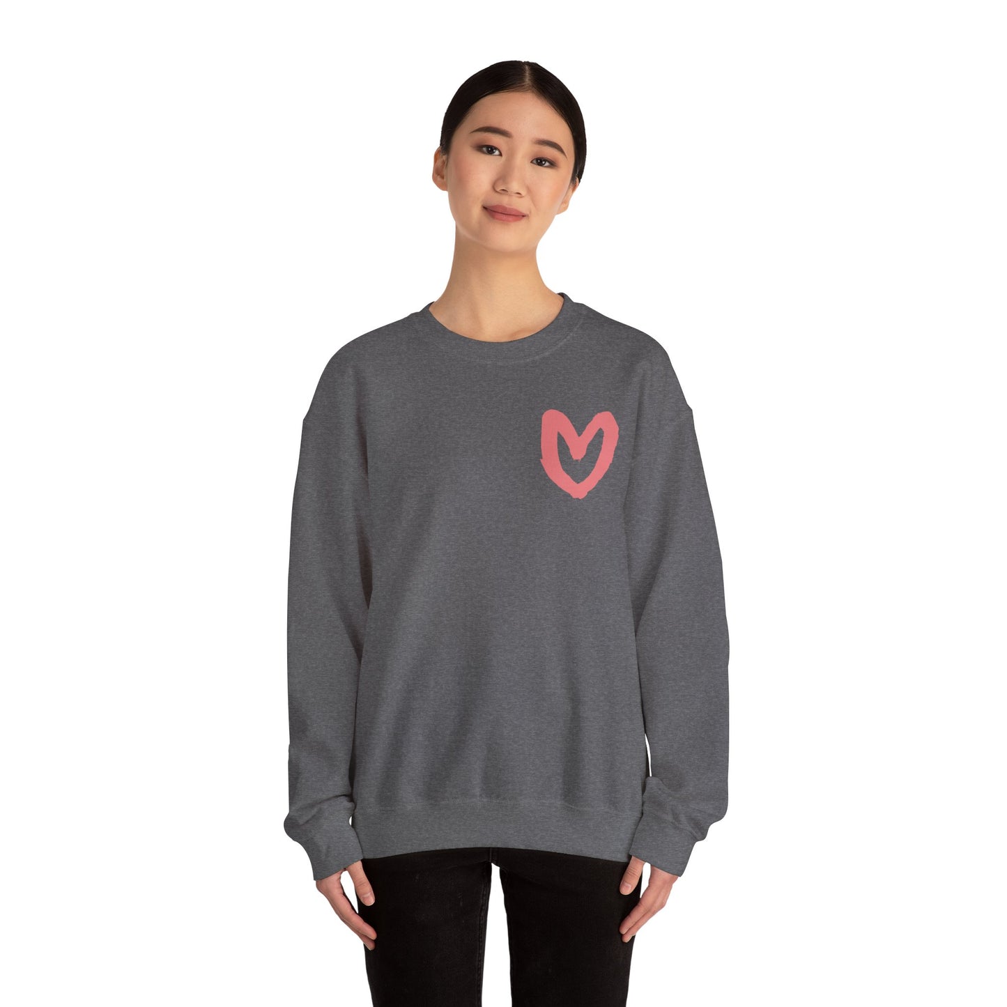 Carrie Song Art Signature Heart Unisex Crewneck Sweatshirt