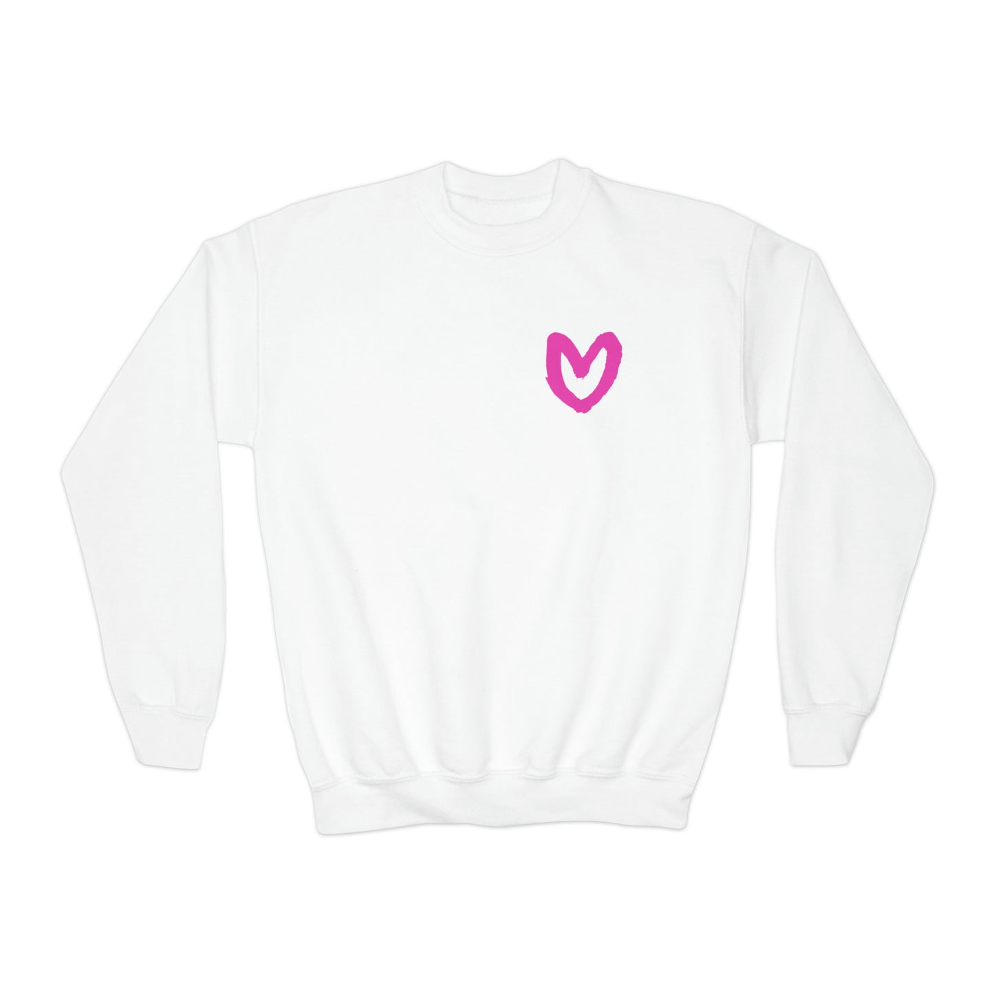 Carrie Song Art Signature Heart Youth Sweatshirt