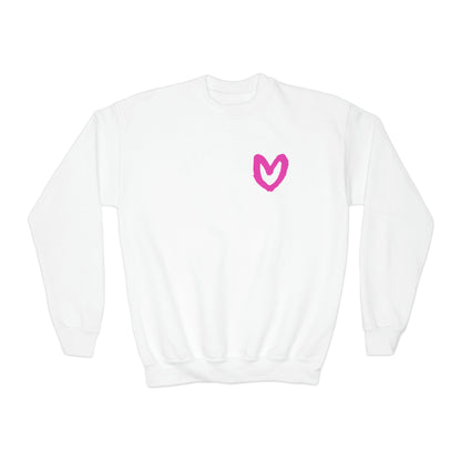 Carrie Song Art Signature Heart Youth Sweatshirt
