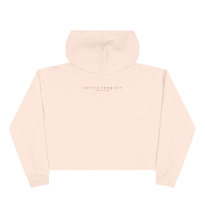Carrie Song Art Signature Heart Crop Hoodie