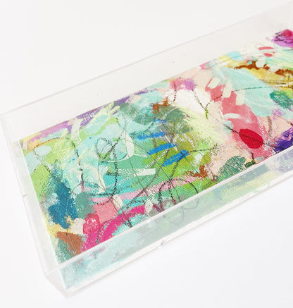 Fun Fete Abstract Painting Acrylic Box Framed