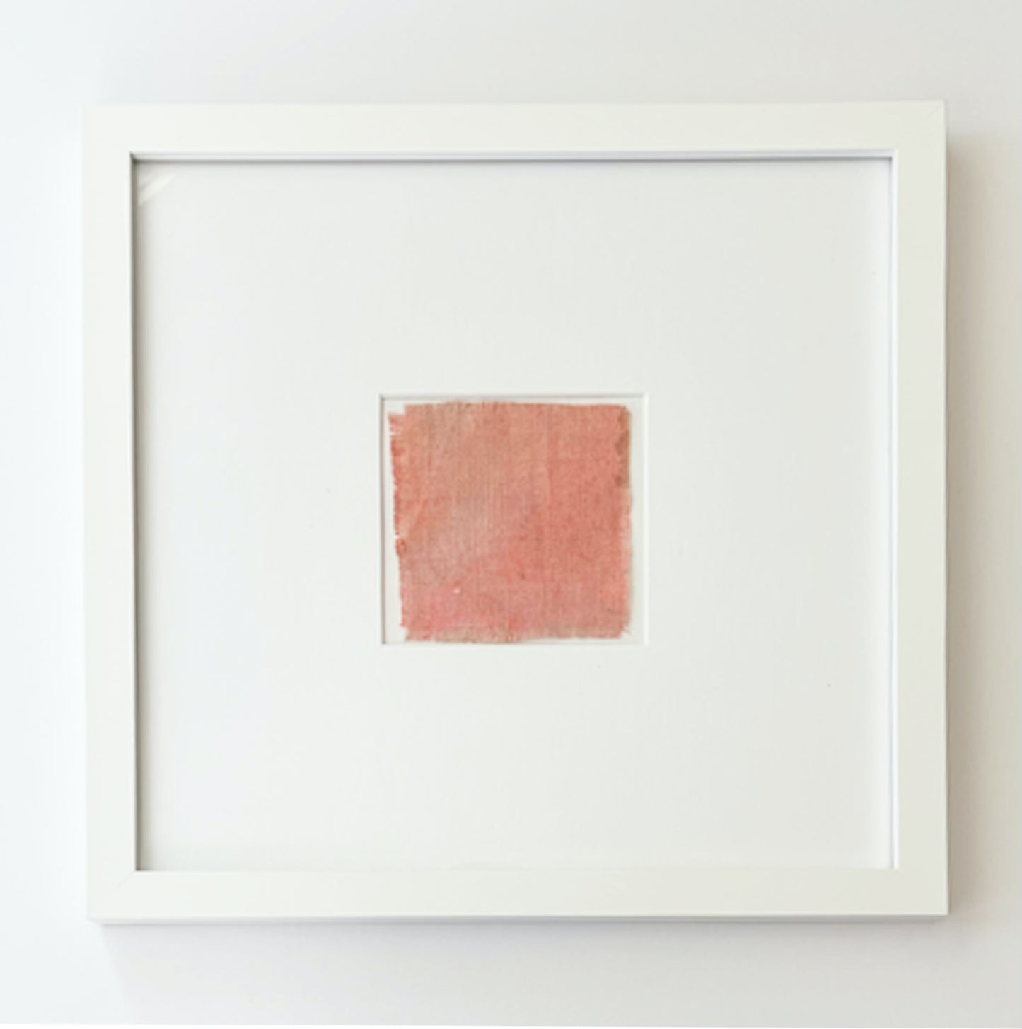 Framed Linen Scrap Painting
