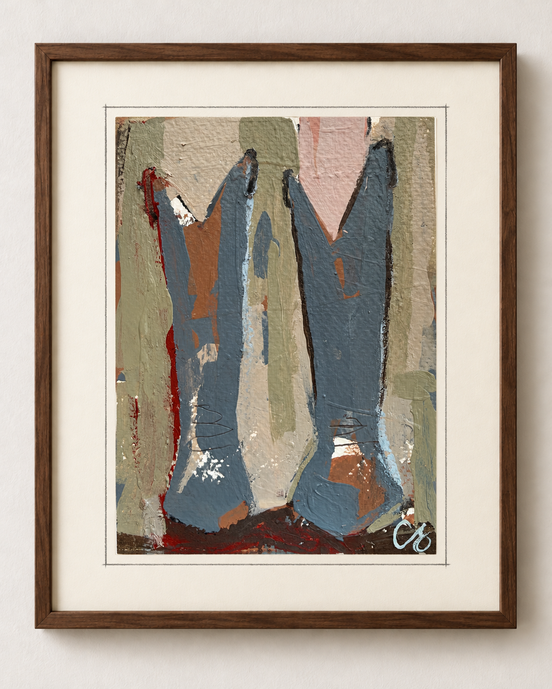 Cowboy Boot Study No. 06 | Original Framed Artwork