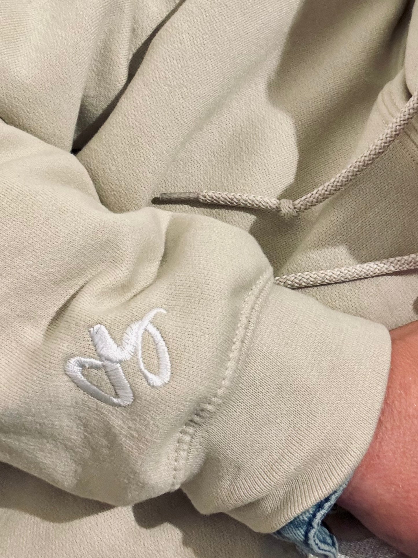 Carrie Song Signature Heart Embroidered Hoodie