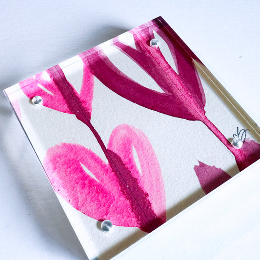 Pulse Check - Acrylic Heart Block Painting
