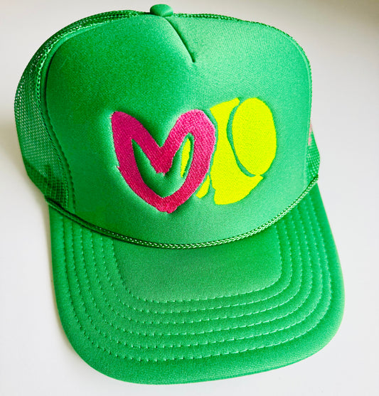Carrie Song X TMS Tennis Love Trucker Hat - Green