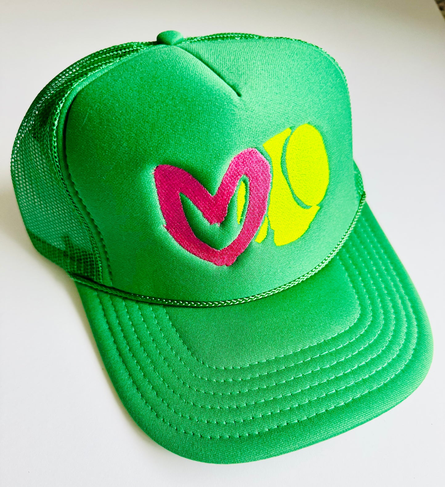 Carrie Song X TMS Tennis Love Trucker Hat - Green