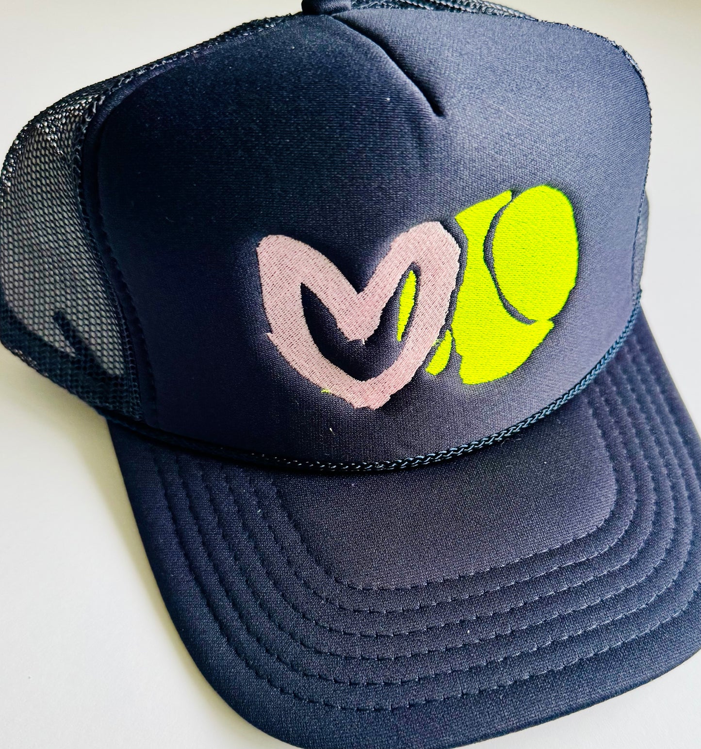 Carrie Song X TMS Tennis Love Trucker Hat - Navy Blue
