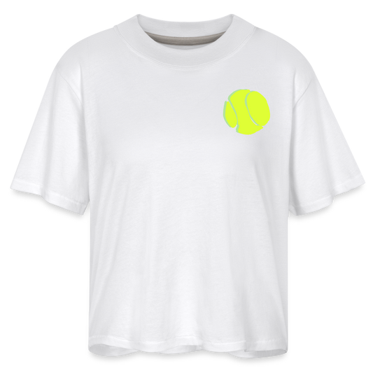 Tennis Ball Boxy Tee - white