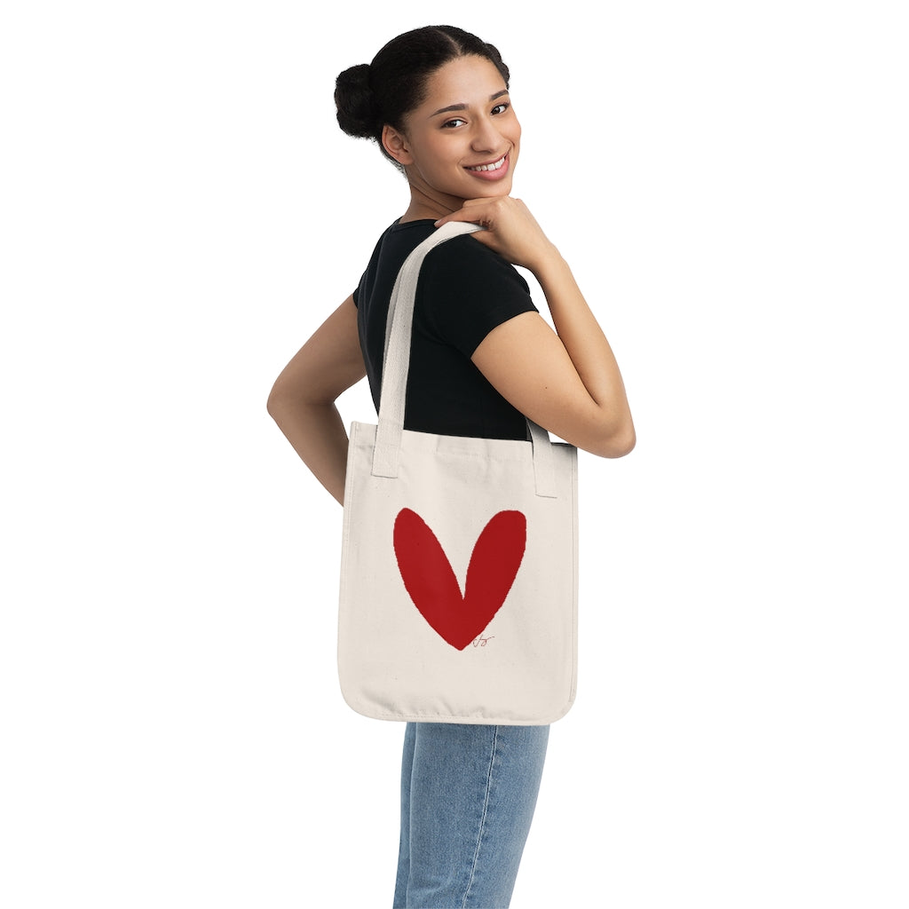 Have A Heart Organic Canvas Tote Bag