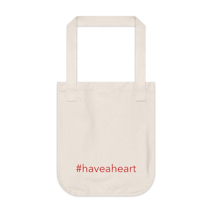 Have A Heart Organic Canvas Tote Bag
