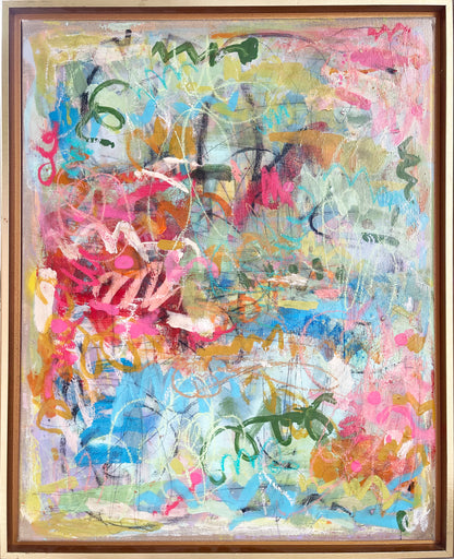 Fun Fete I Abstract Painting Framed