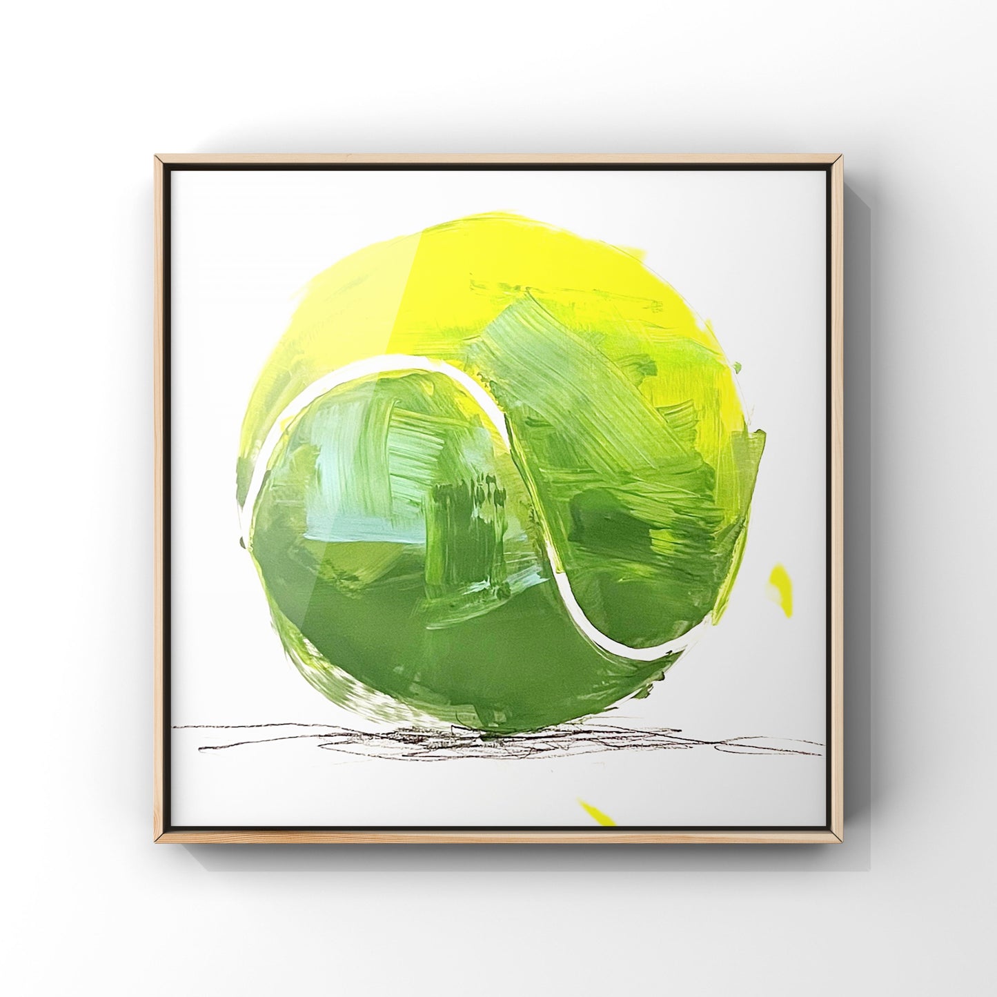 22x22 Tennis Ball Painting